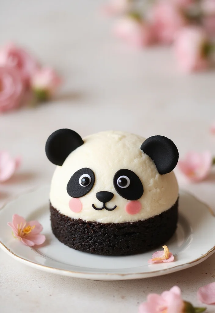 10 Adorable Bento Cake Ideas for Your Best Friend That They'll Love! - 1. Adorable Panda Cake
