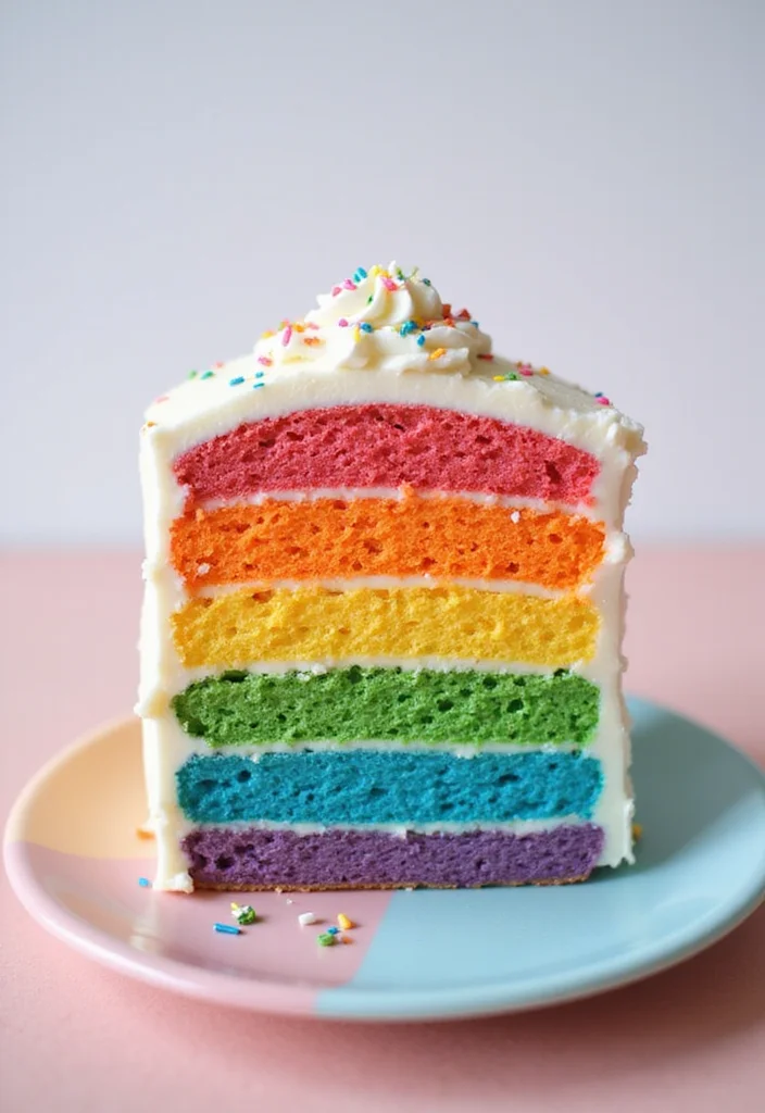 10 Adorable Bento Cake Ideas for Your Best Friend That They'll Love! - 2. Rainbow Layer Cake
