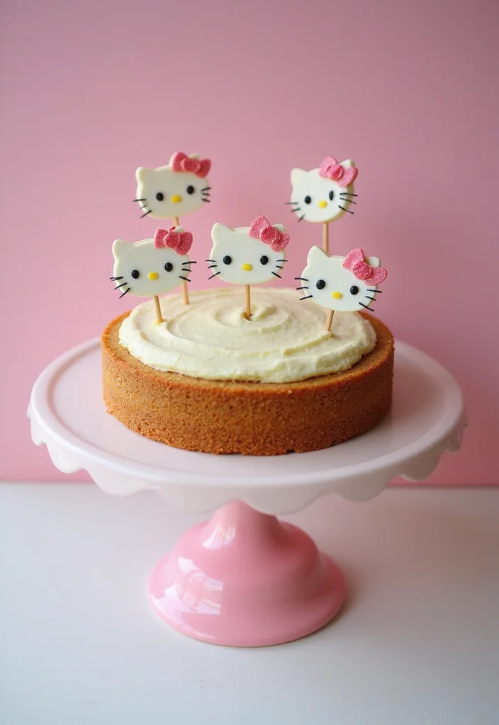 10 Adorable Hello Kitty Cake Ideas That Will Make Your Party Purr-fect! - 6. Hello Kitty Cheesecake