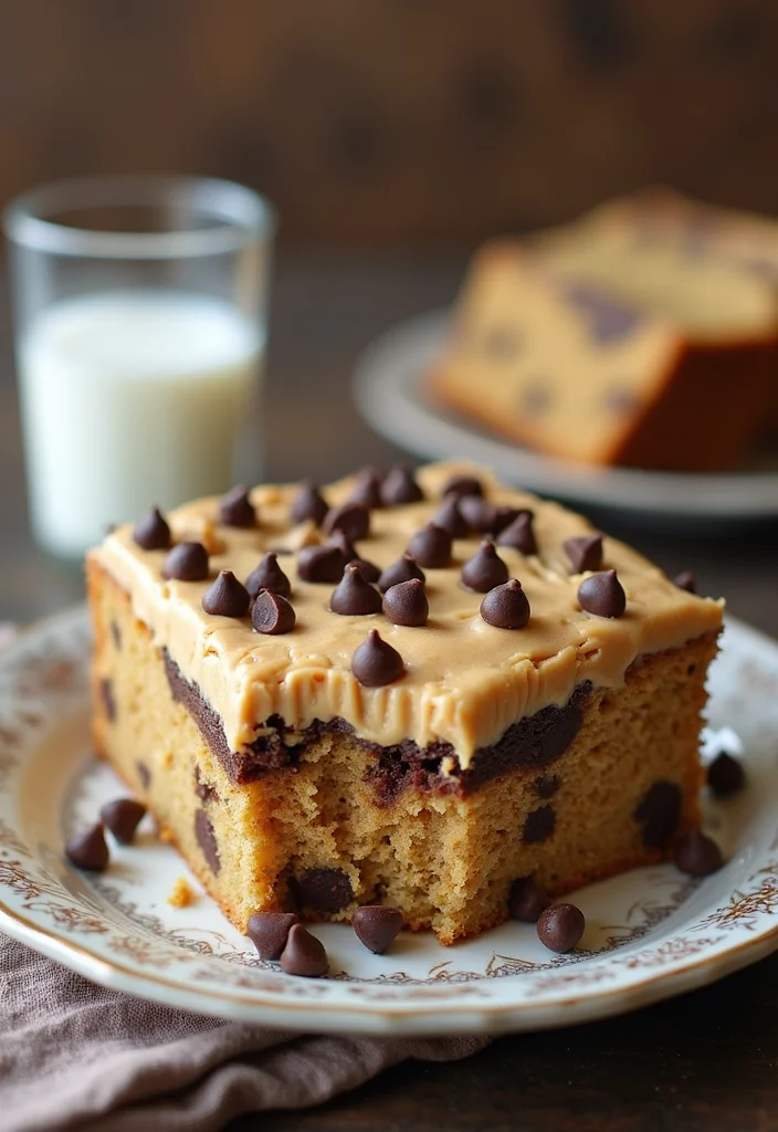 10 Irresistible Grandpa Cake Recipes That Will Take You Back in Time! - 6. Peanut Butter Chocolate Chip Cake