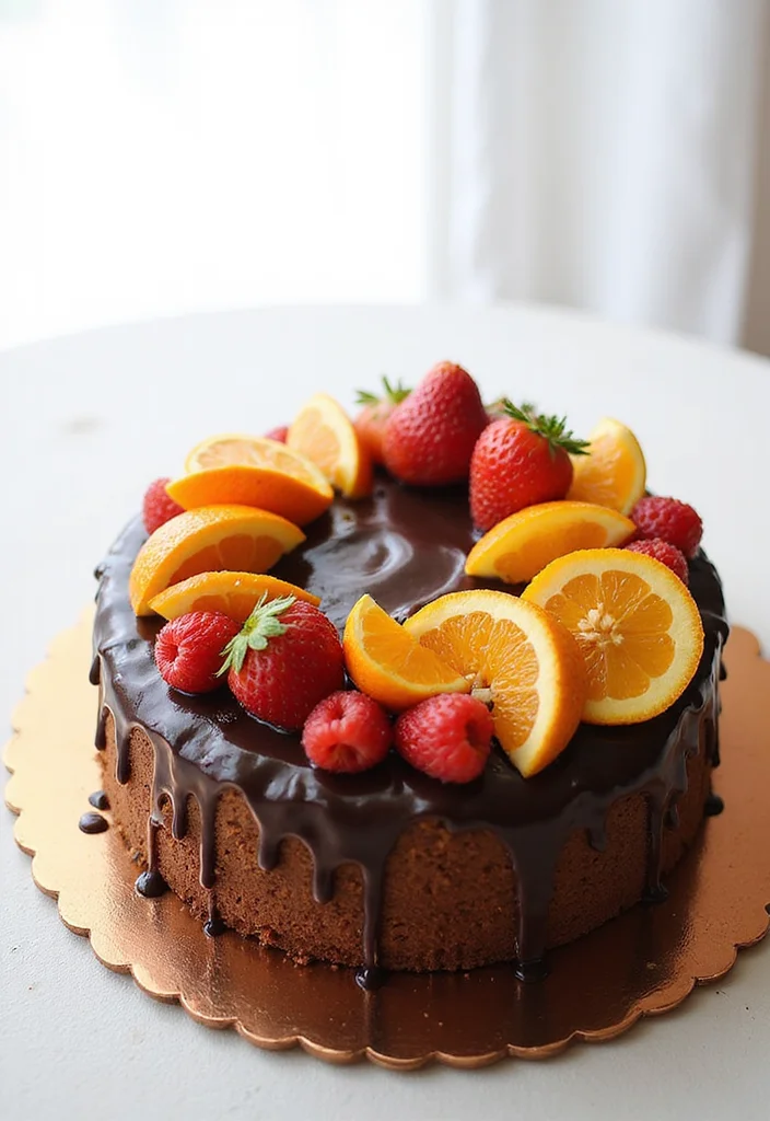 10 Stunning Truffle Cake Decoration Ideas That Will Blow Your Guests Away! - 5. Fresh Fruit Finesse