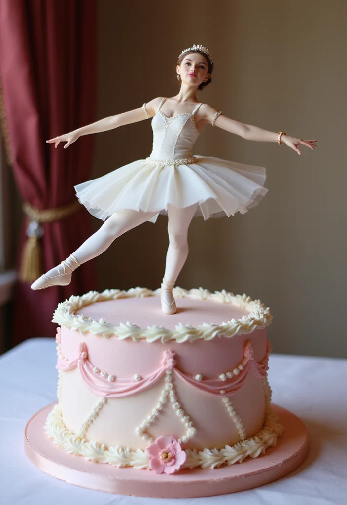 10 Unique Ballerina Cake Ideas That Will Impress Everyone at Your Next Celebration! - 3. 3D Ballerina Cake