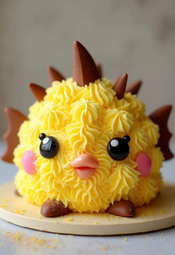 11 Cute Fish Birthday Cake Ideas That Your Child Will Love! - 11. Cute Pufferfish Cake
