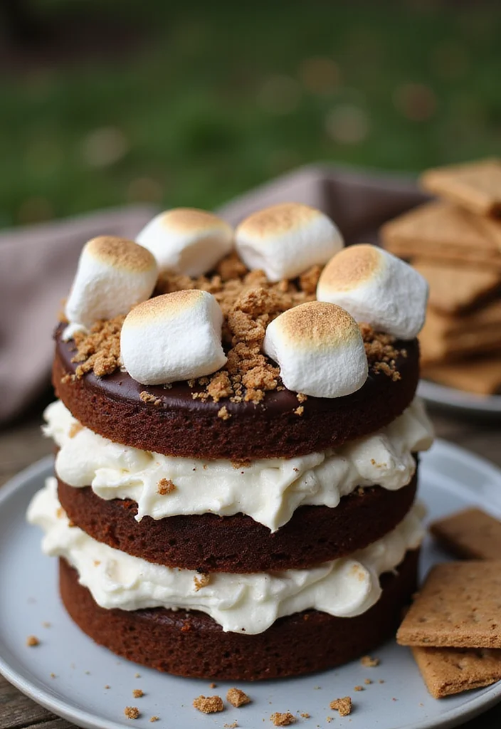 11 Decadent Sweet Birthday Cakes to Satisfy Every Sweet Tooth! - 10. S'mores Cake