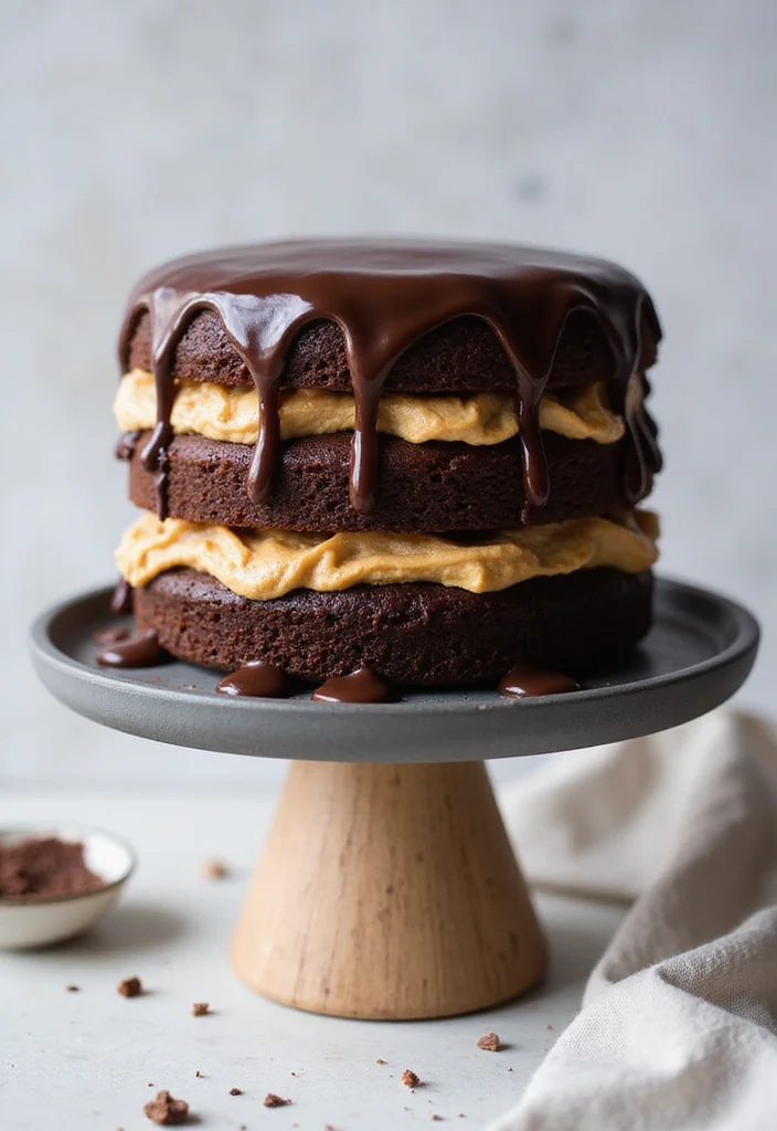 11 Decadent Sweet Birthday Cakes to Satisfy Every Sweet Tooth! - 6. Chocolate Peanut Butter Layer Cake
