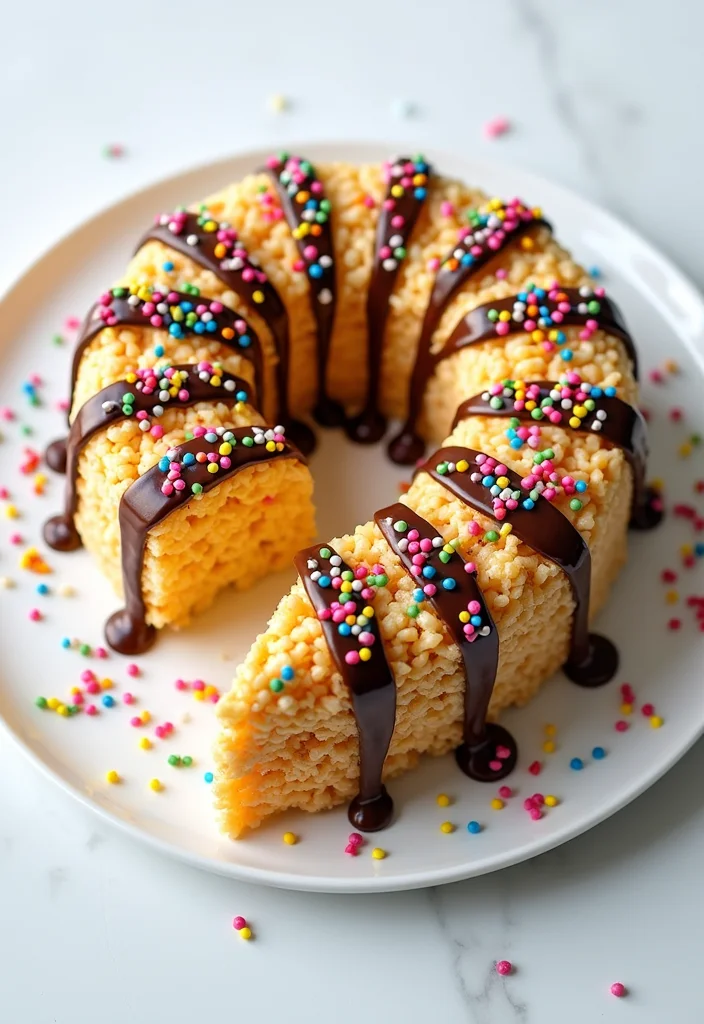 12 Budget-Friendly Graduation Cake Ideas That Are Shockingly Simple! - 9. Simple Rice Krispie Treat Cake