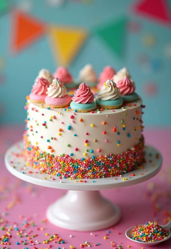 12 Easy DIY Resignation Cake Recipes That Will Make Your Farewell Unforgettable! - 12. Confetti Cake for New Beginnings