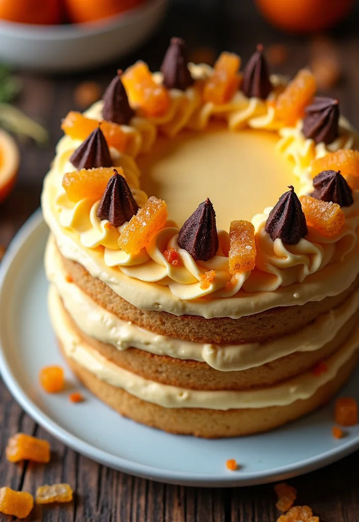 13 Gorgeous Burnt Orange Wedding Cakes Perfect for Fall Weddings (Don't Miss #8!) - 9. Orange Creamsicle Cake