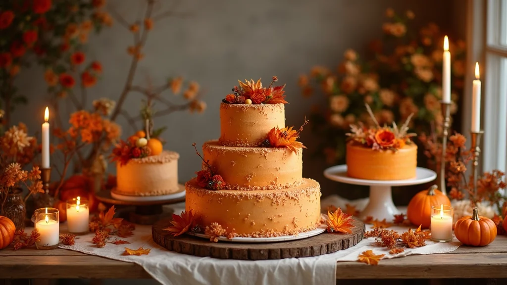 13 Gorgeous Burnt Orange Wedding Cakes Perfect for Fall Weddings (Don't Miss #8!)
