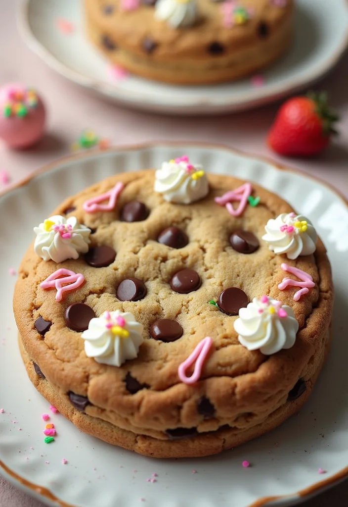 14 Creative Farewell Cakes for Coworkers That Will Leave a Lasting Impression! - 10. The Cookie Cake Delight