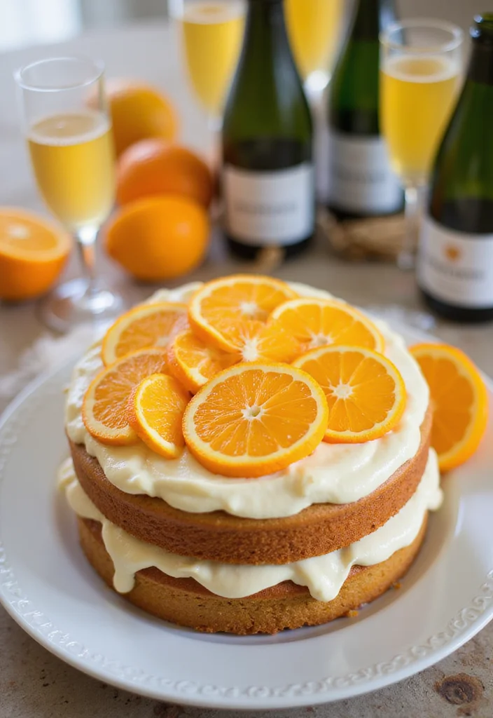 14 Mixologist-Approved Drink Cakes You Can Make at Home (Get Ready for #2!) - 10. Orange Mimosa Cake