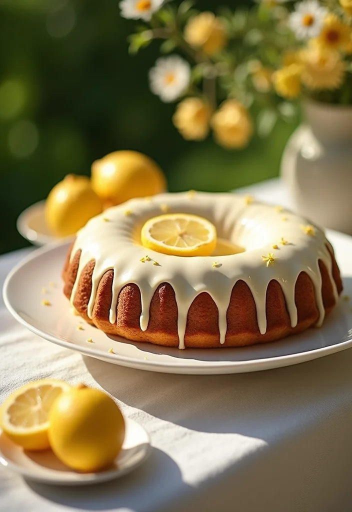 14 Spa Cake Ideas That Will Be the Star of Your Next Party! - 11. Lemon Poppy Seed Cake