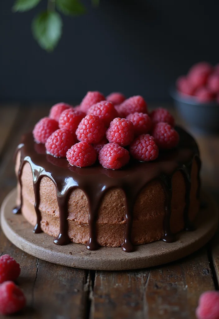 14 Spa Cake Ideas That Will Be the Star of Your Next Party! - 12. Chocolate Raspberry Cake