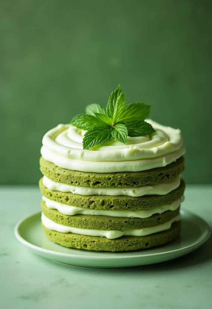 14 Spa Cake Ideas That Will Be the Star of Your Next Party! - 2. Matcha Green Tea Cake