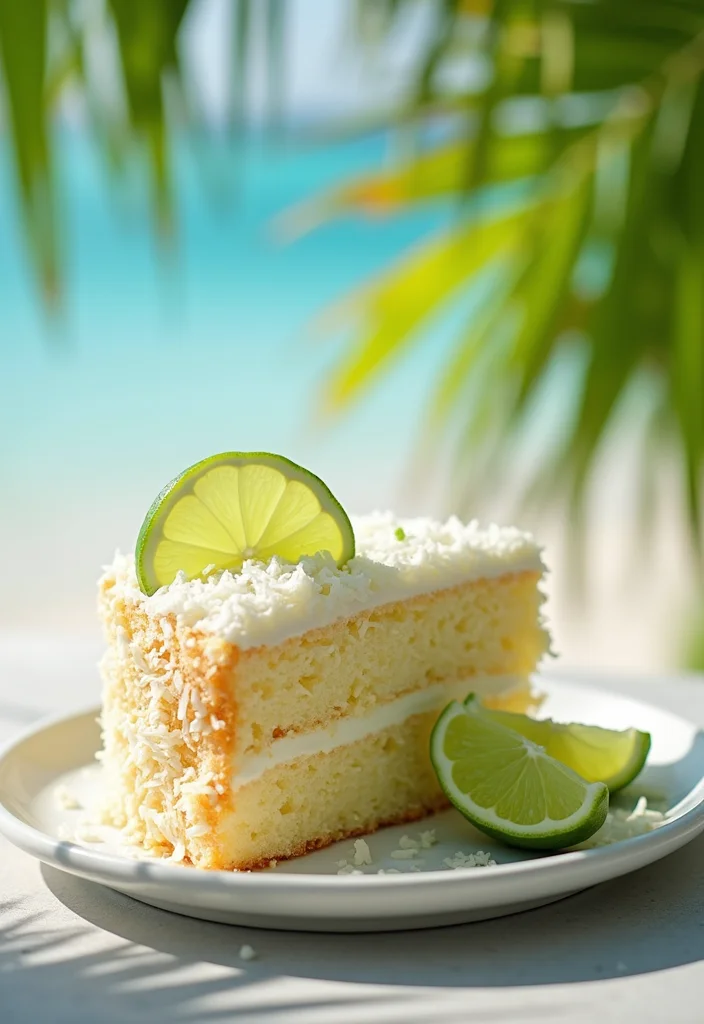14 Spa Cake Ideas That Will Be the Star of Your Next Party! - 3. Coconut Lime Cake