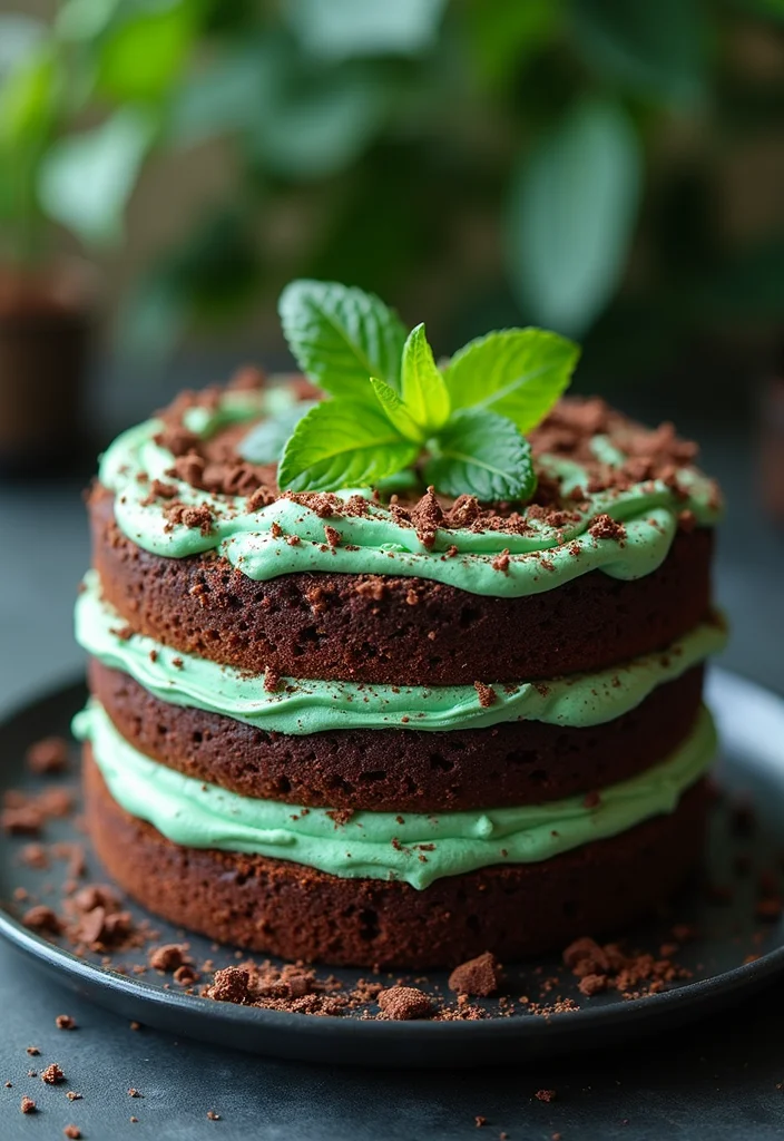 14 Spa Cake Ideas That Will Be the Star of Your Next Party! - 6. Chocolate Mint Spa Cake