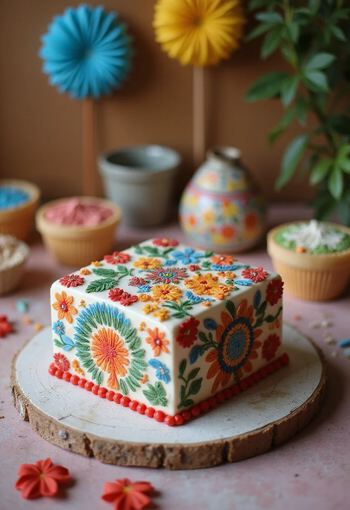 14 Square Cake Designs with Fondant That Will Blow Your Mind (#9 Is a Must-See!) - 14. Cultural Celebration