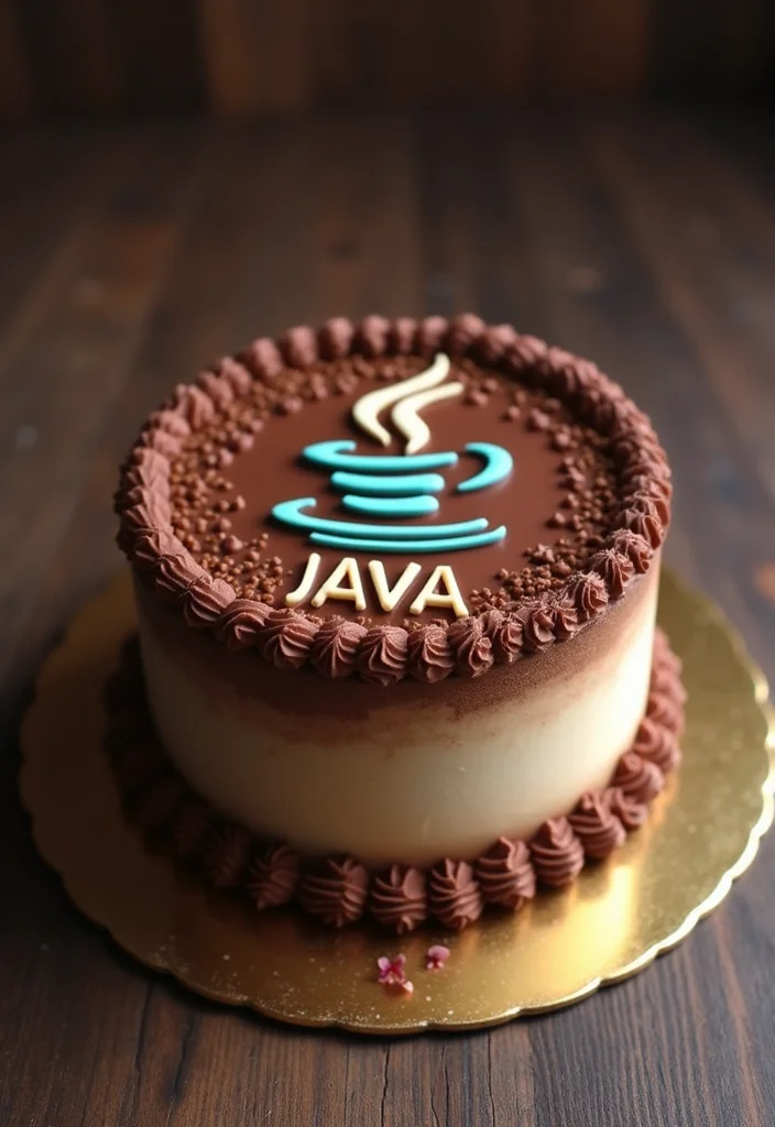 15 Geeky Coding Cake Ideas That Will Have Your Friends Asking for Seconds! - 12. Java Cake Extravaganza