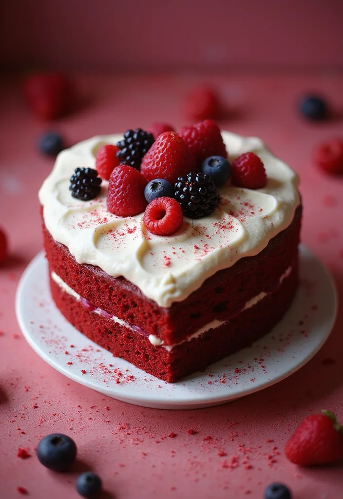 15 Irresistibly Romantic Valentine Day Cake Recipes That'll Melt Your Heart! 💖 - 1. Red Velvet Heart Cake
