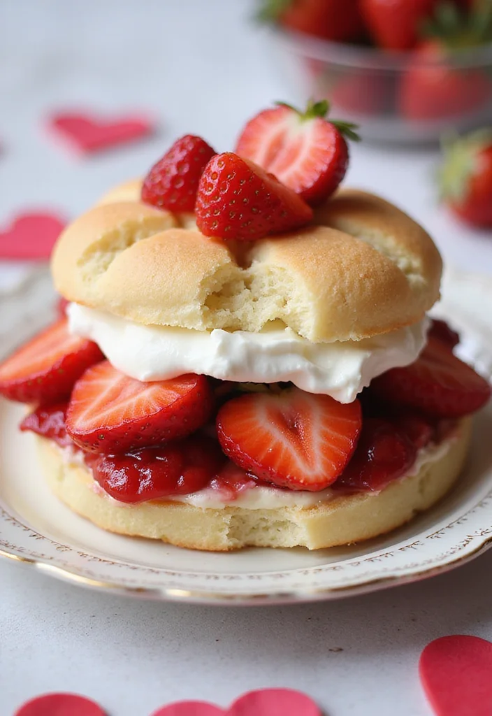 15 Irresistibly Romantic Valentine Day Cake Recipes That'll Melt Your Heart! 💖 - 3. Strawberry Shortcake