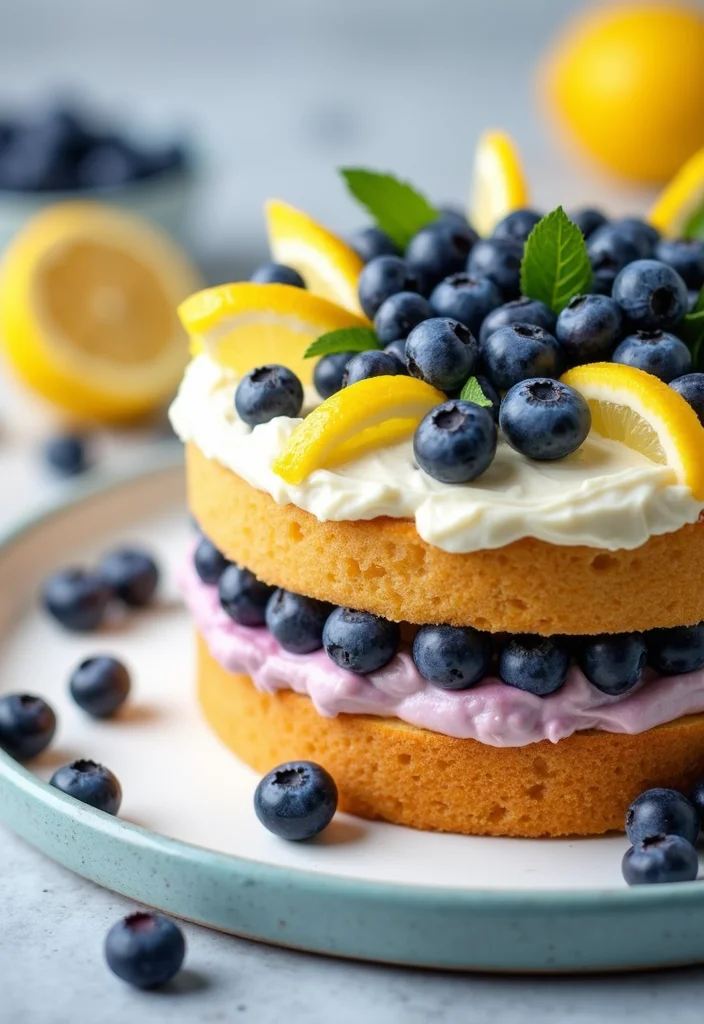 15 Irresistibly Romantic Valentine Day Cake Recipes That'll Melt Your Heart! 💖 - 6. Lemon Blueberry Cake