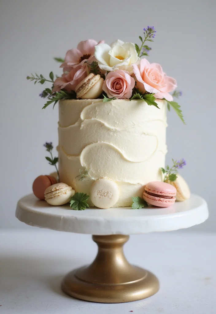 15 Stunning Elegant Birthday Cakes That Are Perfect for Any Celebration! - 1. Classic Vanilla Buttercream Elegance