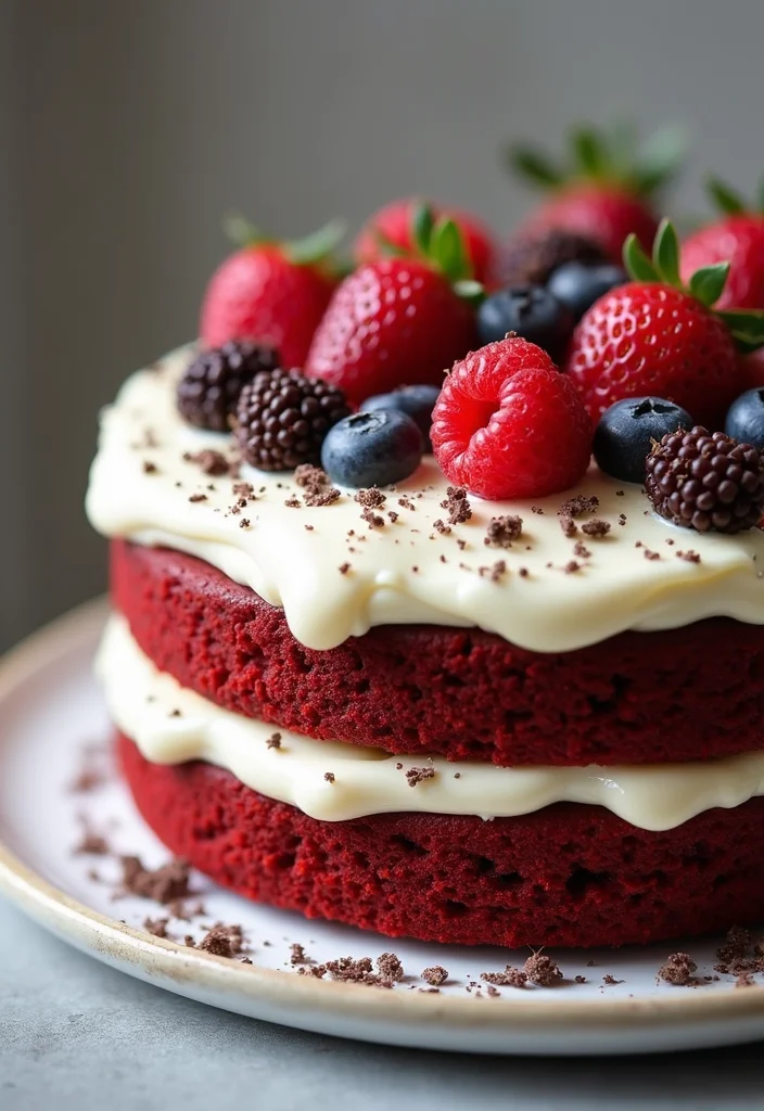 15 Stunning Elegant Birthday Cakes That Are Perfect for Any Celebration! - 11. Classic Red Velvet Cake