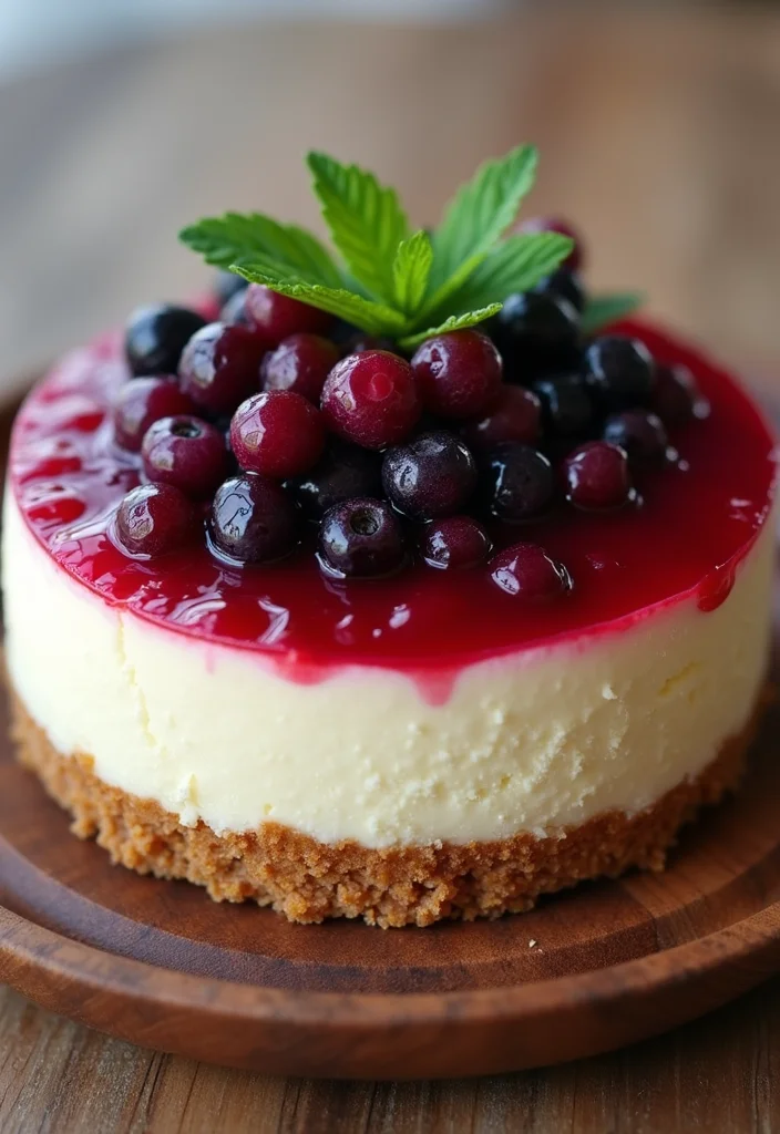 15 Stunning Elegant Birthday Cakes That Are Perfect for Any Celebration! - 13. Cheesecake with Berry Compote