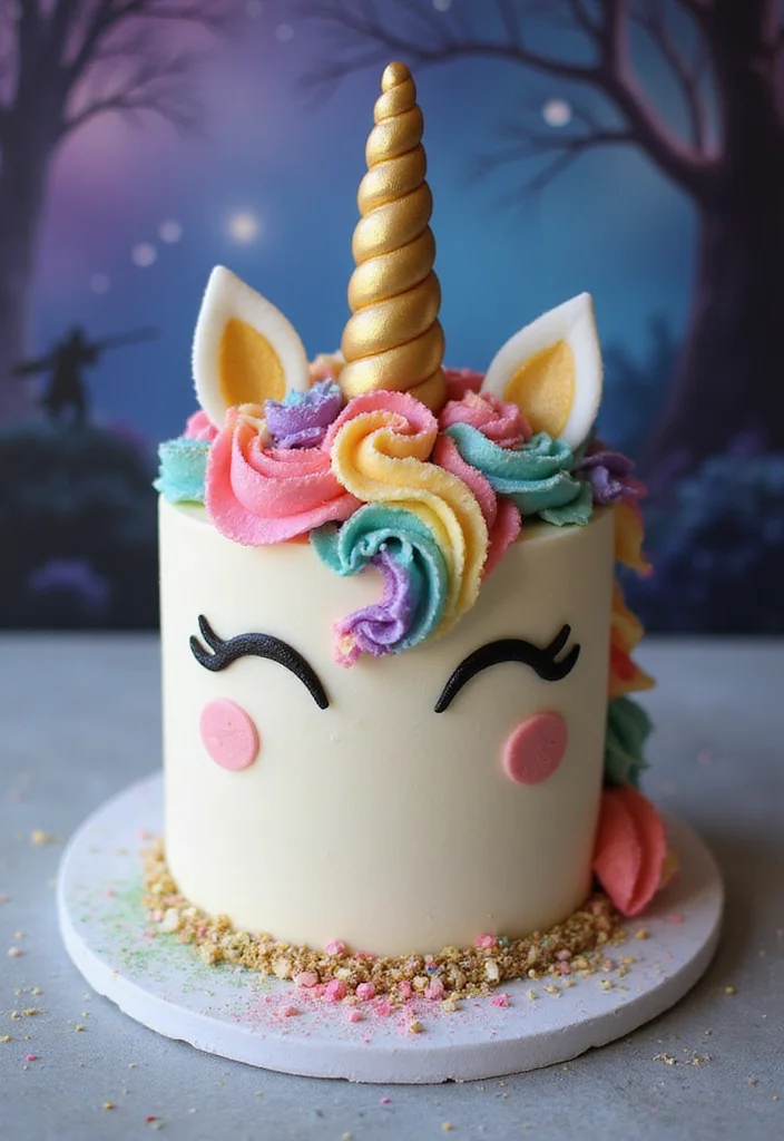 15 Stunning Elegant Birthday Cakes That Are Perfect for Any Celebration! - 14. Unicorn Cake