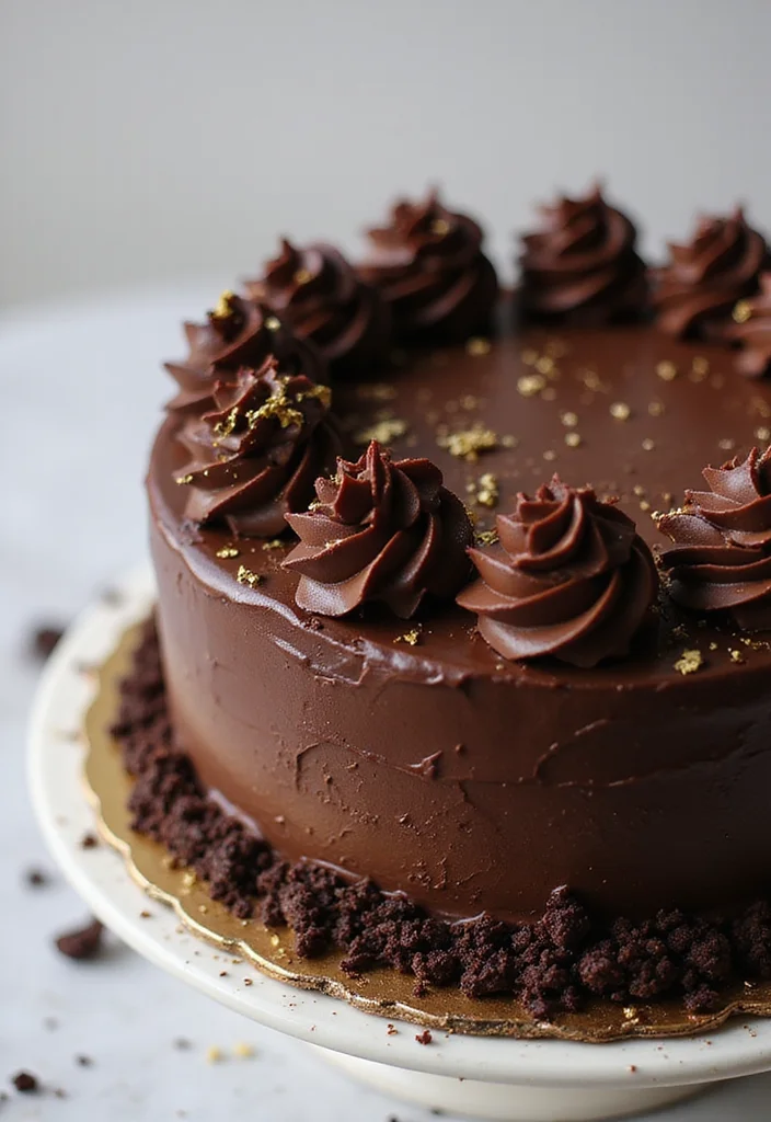 15 Stunning Elegant Birthday Cakes That Are Perfect for Any Celebration! - 2. Decadent Chocolate Ganache Dream