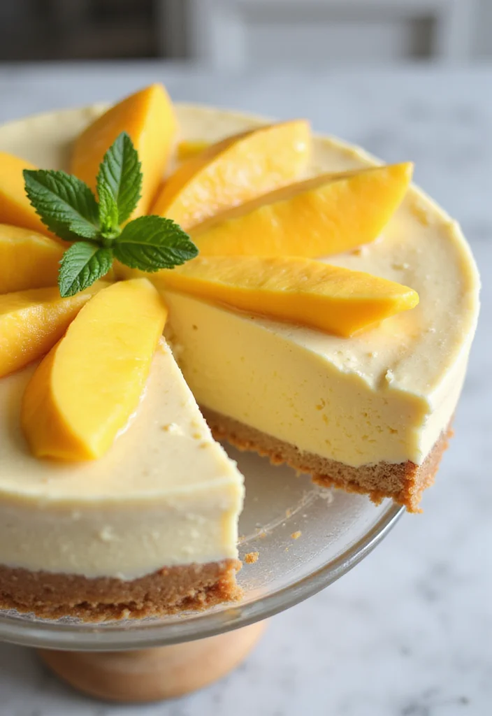 16 Fresh Mango Cake Decoration Ideas Perfect for Summer Gatherings! - 12. Mango Mousse Cake