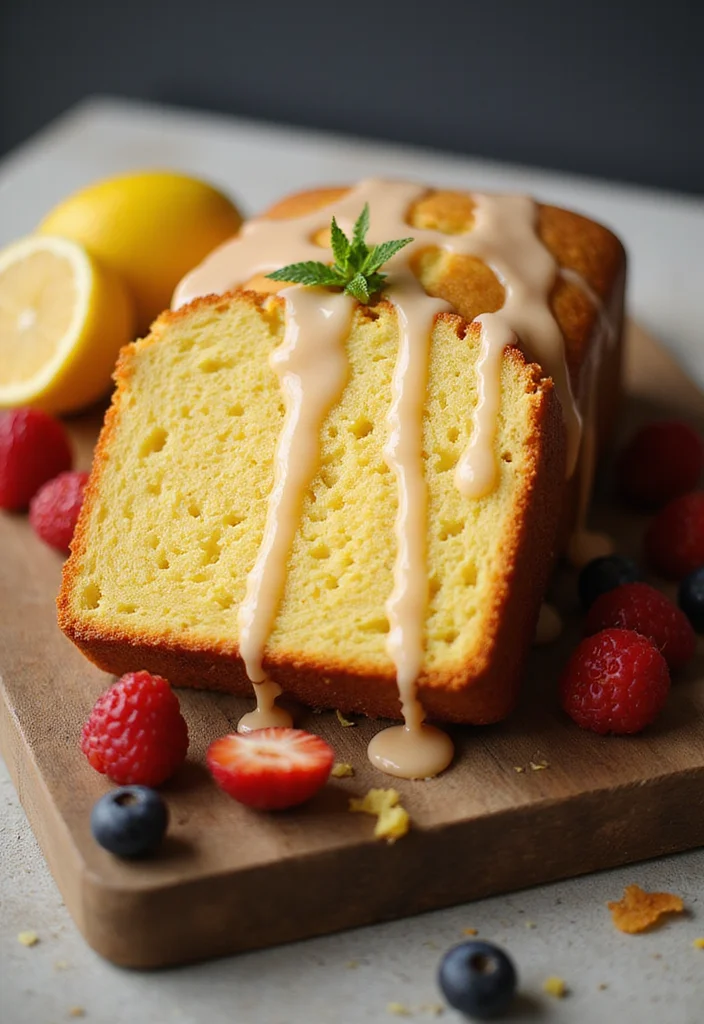 16 Fresh Mango Cake Decoration Ideas Perfect for Summer Gatherings! - 9. Mango Pound Cake with Lemon Glaze