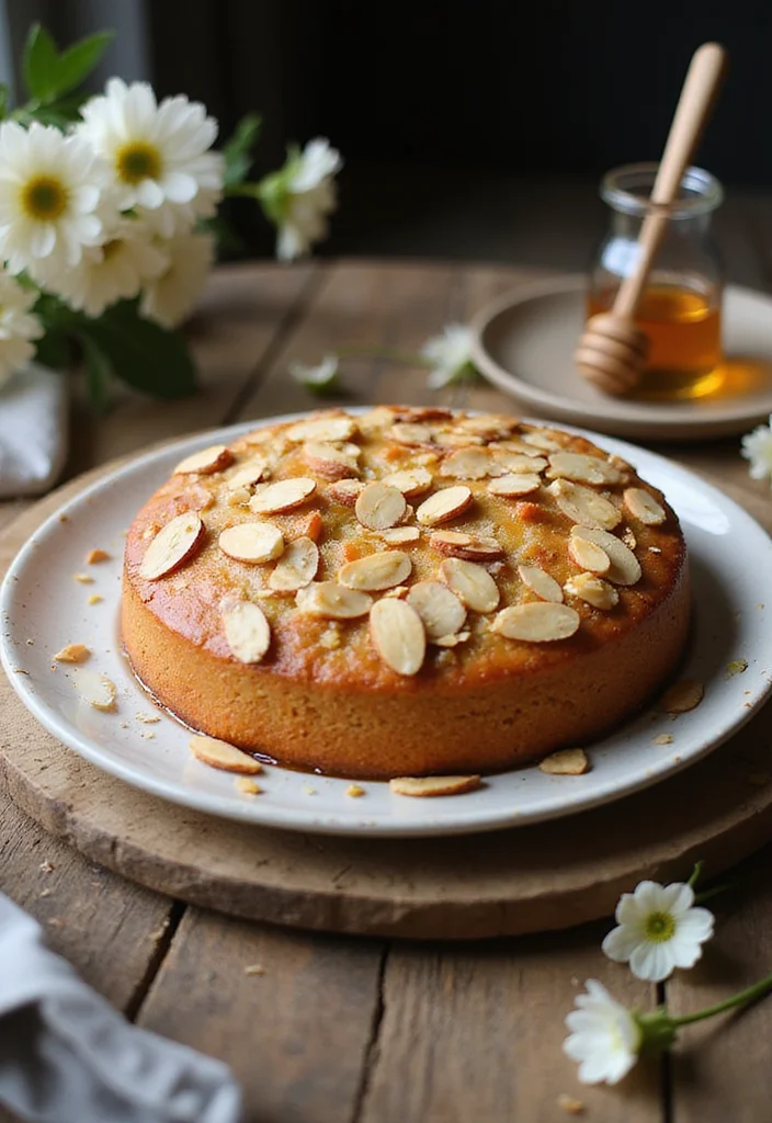 16 Fun Valentine Cake Recipes to Make Together (Get Ready for Sweet Memories!) - 10. Honey Almond Cake