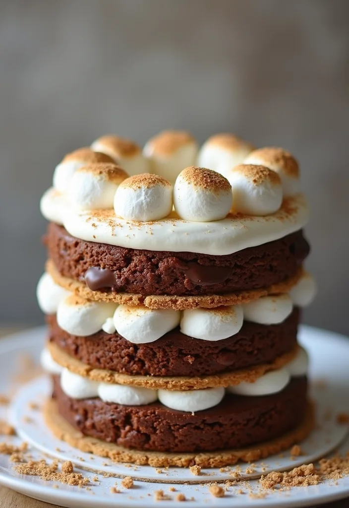 16 Fun Valentine Cake Recipes to Make Together (Get Ready for Sweet Memories!) - 11. S'mores Cake