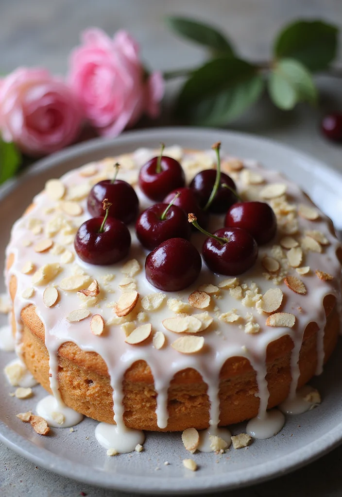 16 Fun Valentine Cake Recipes to Make Together (Get Ready for Sweet Memories!) - 12. Cherry Almond Cake