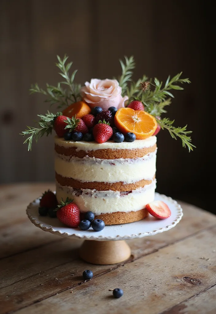 18 Engaged Cake Ideas That Are So Unique, You'll Want One for Every Occasion! - 1. Rustic Charm with Naked Cakes