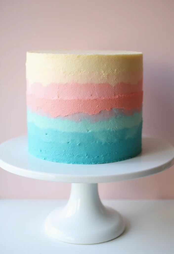 18 Engaged Cake Ideas That Are So Unique, You'll Want One for Every Occasion! - 10. Colorful Ombre Cakes