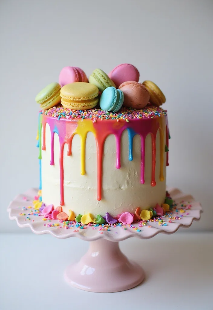 18 Engaged Cake Ideas That Are So Unique, You'll Want One for Every Occasion! - 3. Whimsical Drip Cakes