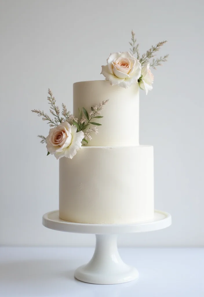 18 Engaged Cake Ideas That Are So Unique, You'll Want One for Every Occasion! - 7. Minimalist Cakes