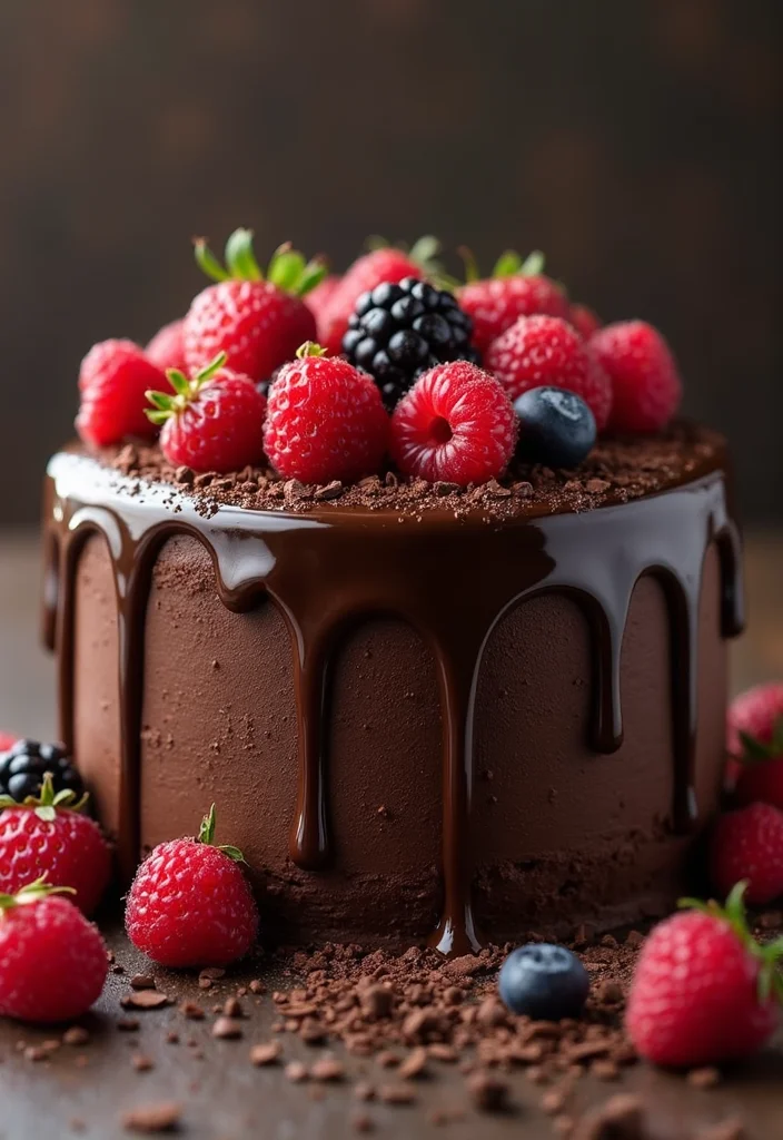 18 Stunning Bebefinn Cake Ideas Perfect for a Dreamy Baby Shower! - 10. Chocolate Drip Cake