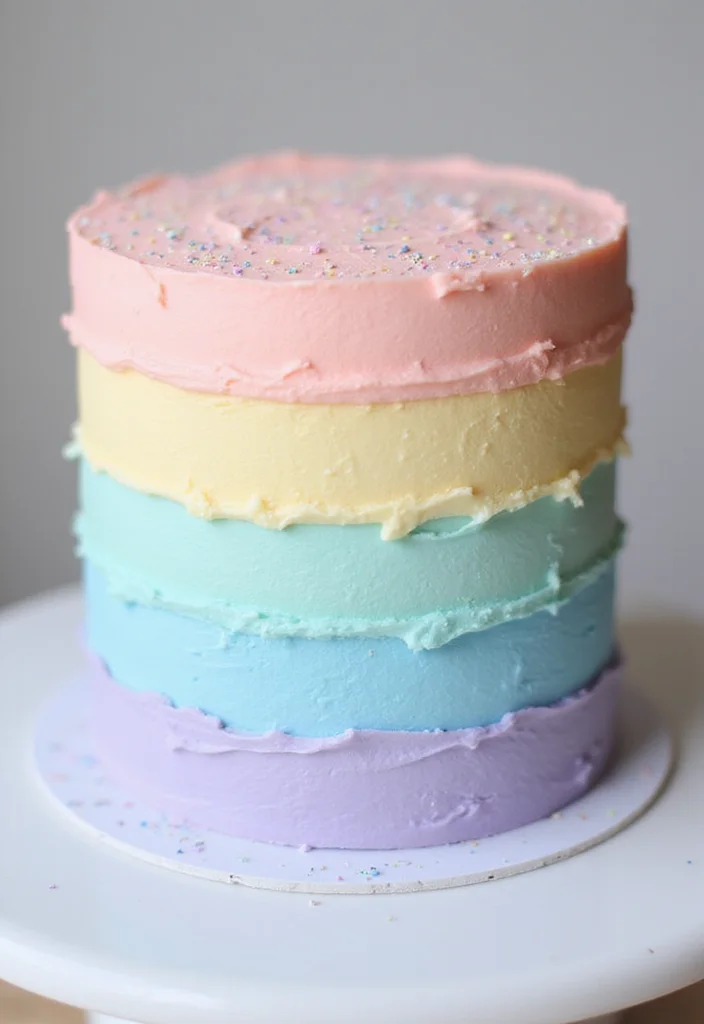 18 Stunning Bebefinn Cake Ideas Perfect for a Dreamy Baby Shower! - 2. Pastel Rainbow Delight