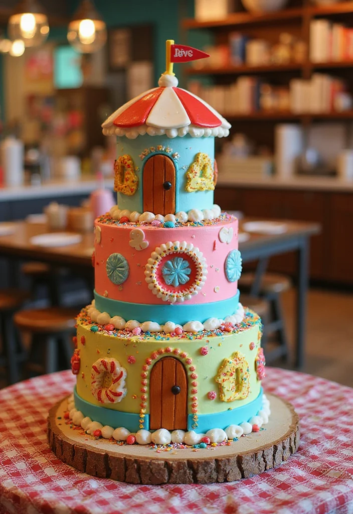 18 Unique Coraline Cake Ideas You Need to See to Believe! - 14. Coraline's Funhouse Cake