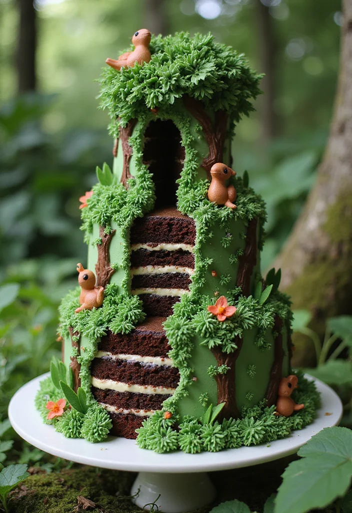 18 Unique Coraline Cake Ideas You Need to See to Believe! - 18. Coraline’s Fantasy Forest Cake