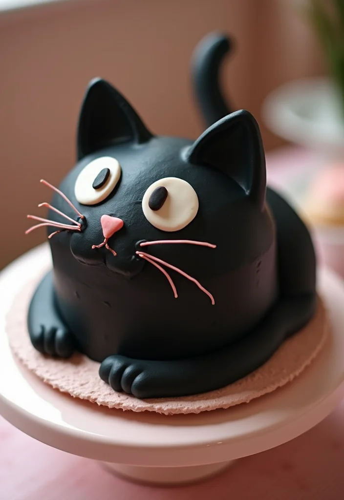 18 Unique Coraline Cake Ideas You Need to See to Believe! - 4. Coraline’s Cat Cake