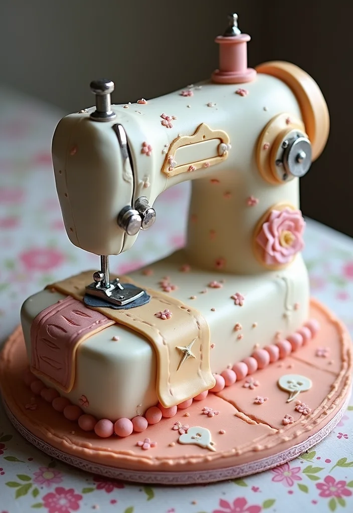 18 Unique Coraline Cake Ideas You Need to See to Believe! - 8. Coraline’s Sewing Machine Cake