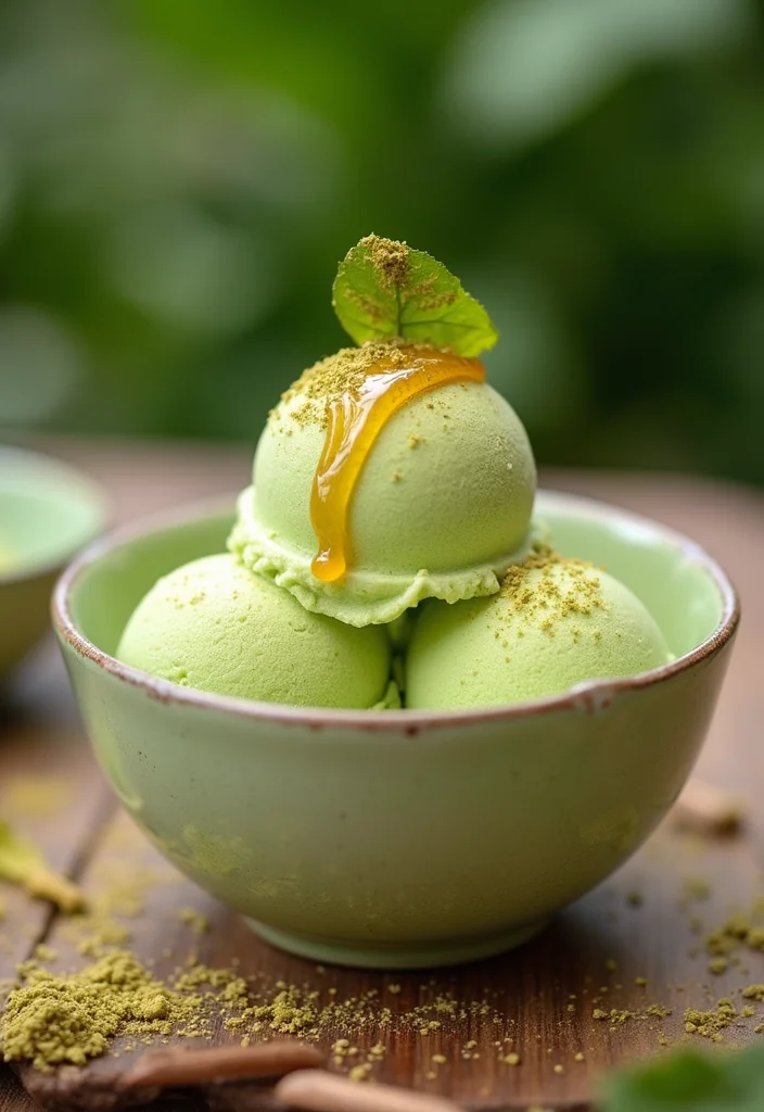20 Matcha Cake Aesthetic Creations That Will Boost Your Instagram Game! - 14. Matcha Gelato