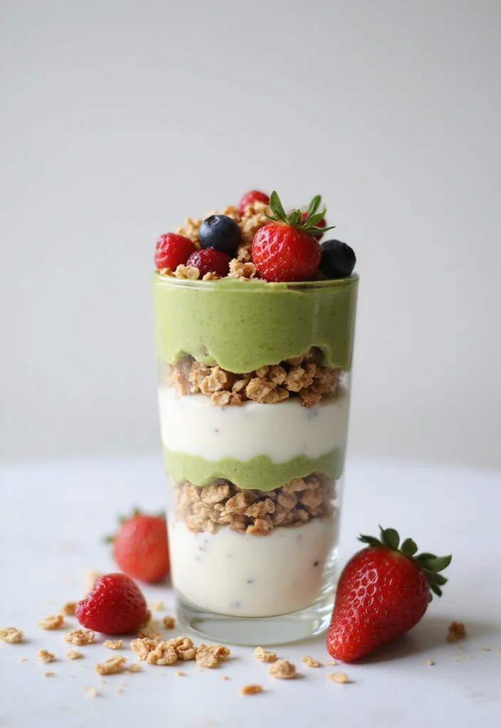 20 Matcha Cake Aesthetic Creations That Will Boost Your Instagram Game! - 17. Matcha Parfait