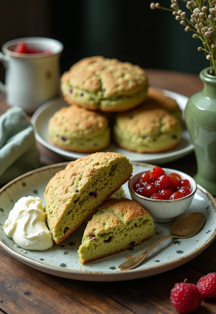 20 Matcha Cake Aesthetic Creations That Will Boost Your Instagram Game! - 19. Matcha Scones