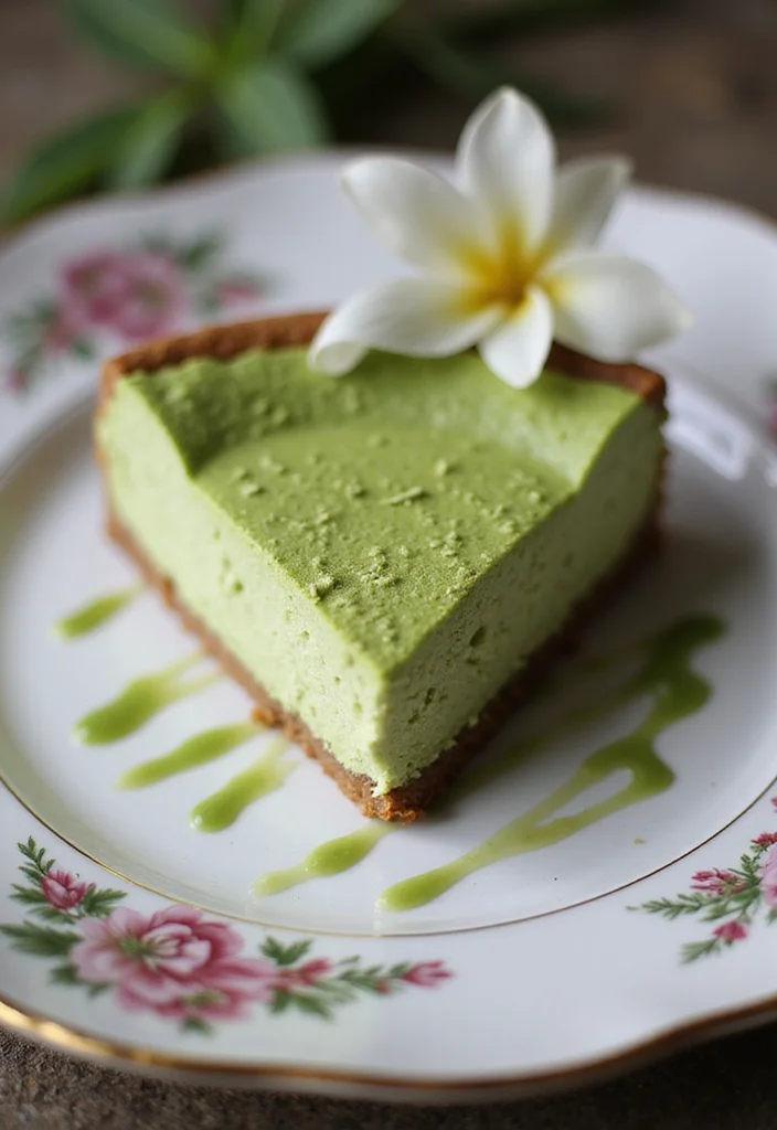 20 Matcha Cake Aesthetic Creations That Will Boost Your Instagram Game! - 4. Matcha Cheesecake