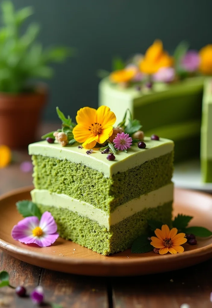 20 Matcha Cake Aesthetic Creations That Will Boost Your Instagram Game! - 6. Vegan Matcha Cake